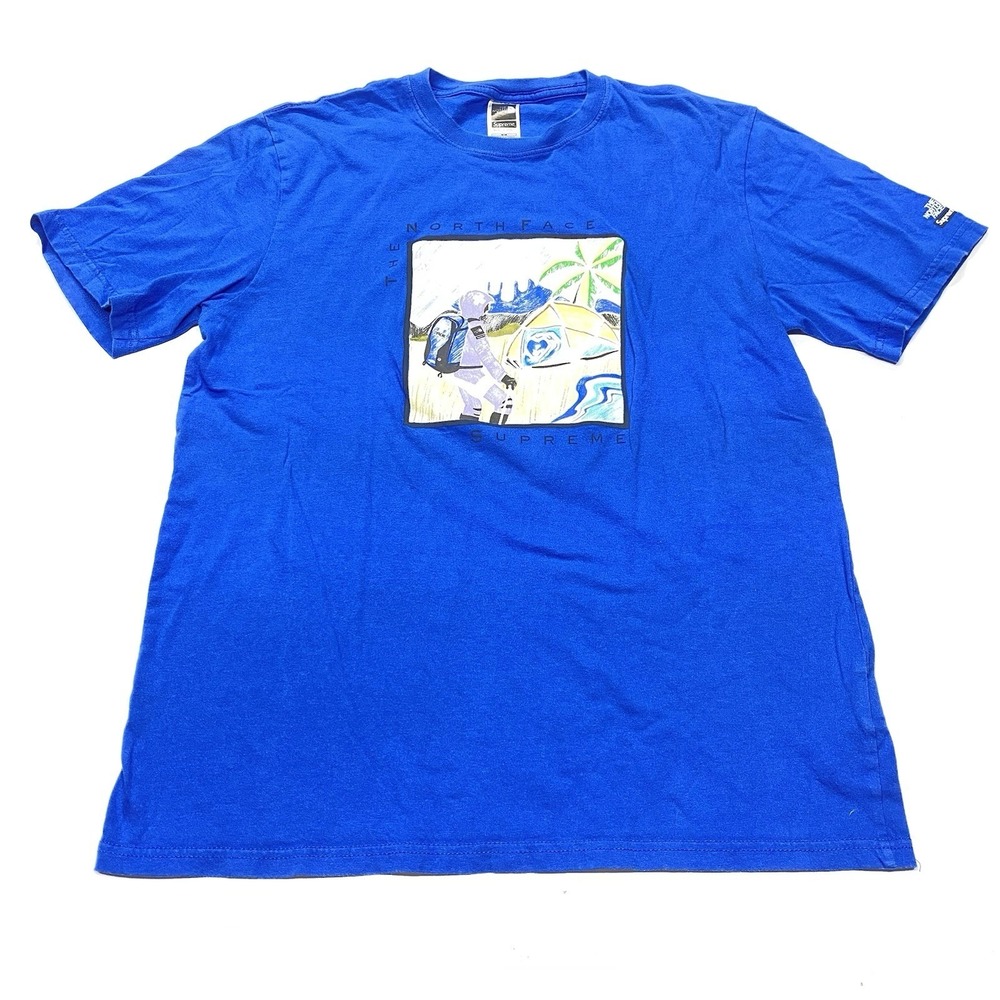 Supreme / The North Face Sketch S/S Tee - Size Medium Rare Beach Guard Mint